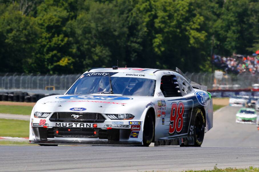 SHR’s Chase Briscoe (#98, seventh) and Cole Custer (eighth) joined Cindric in the top 10. SHR’s Chase Briscoe (#98, seventh) and Cole Custer (eighth) joined Cindric in the top 10.
